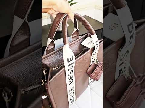 ☕ Bessie London Logo Banner Tote Bag – Coffee