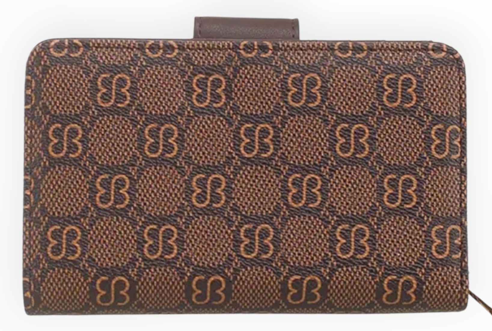 Bessie Mono Print Lady Purse – Coffee