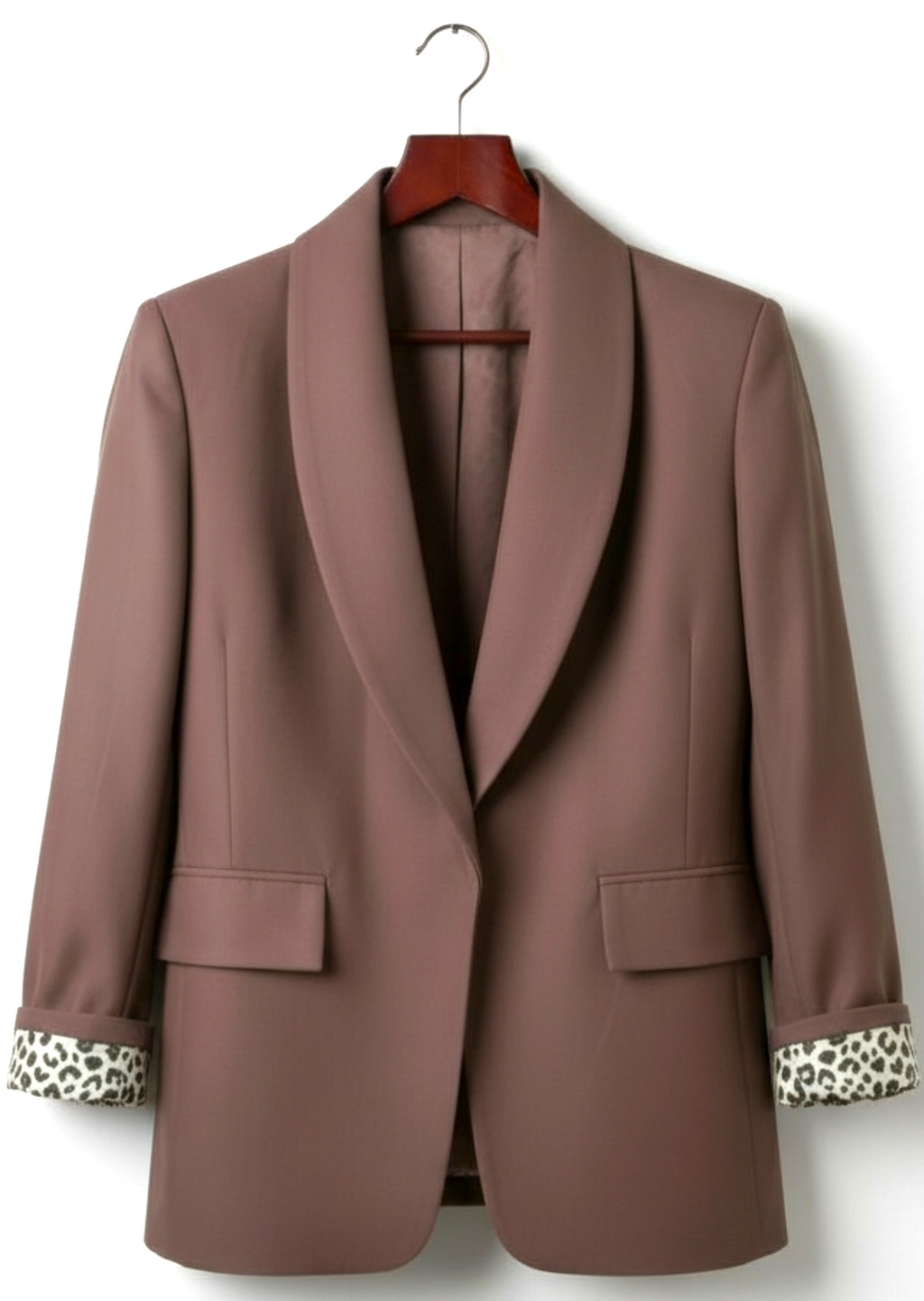 Classic Tailored Blazer — Brown (Size M)