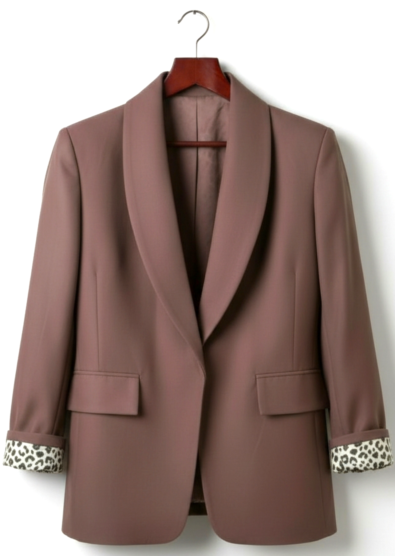 Classic Tailored Blazer — Brown (Size M)