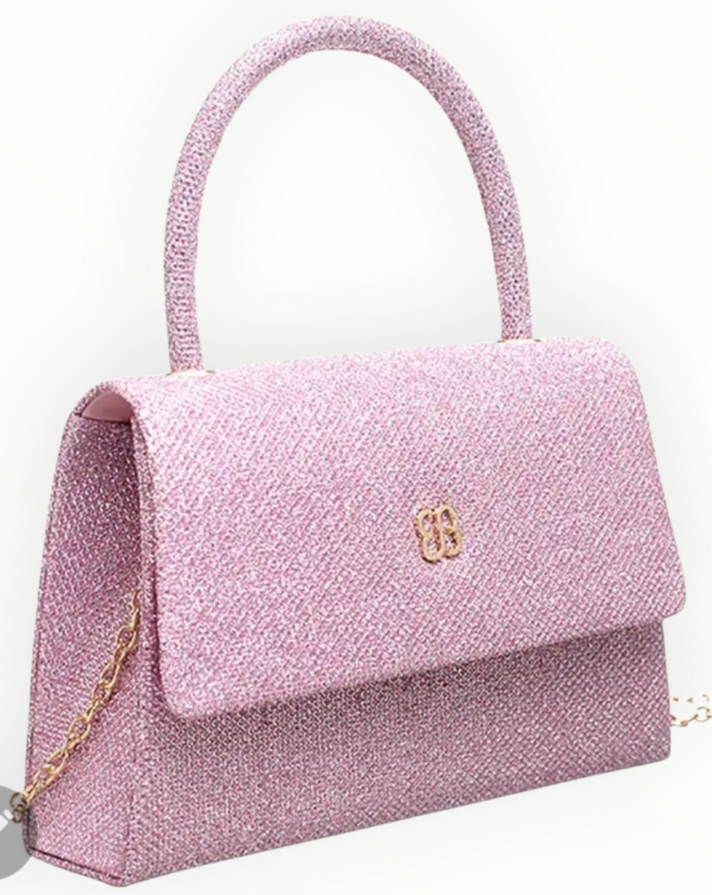 Bessie London Top Handle Flap Over Bag – Pink