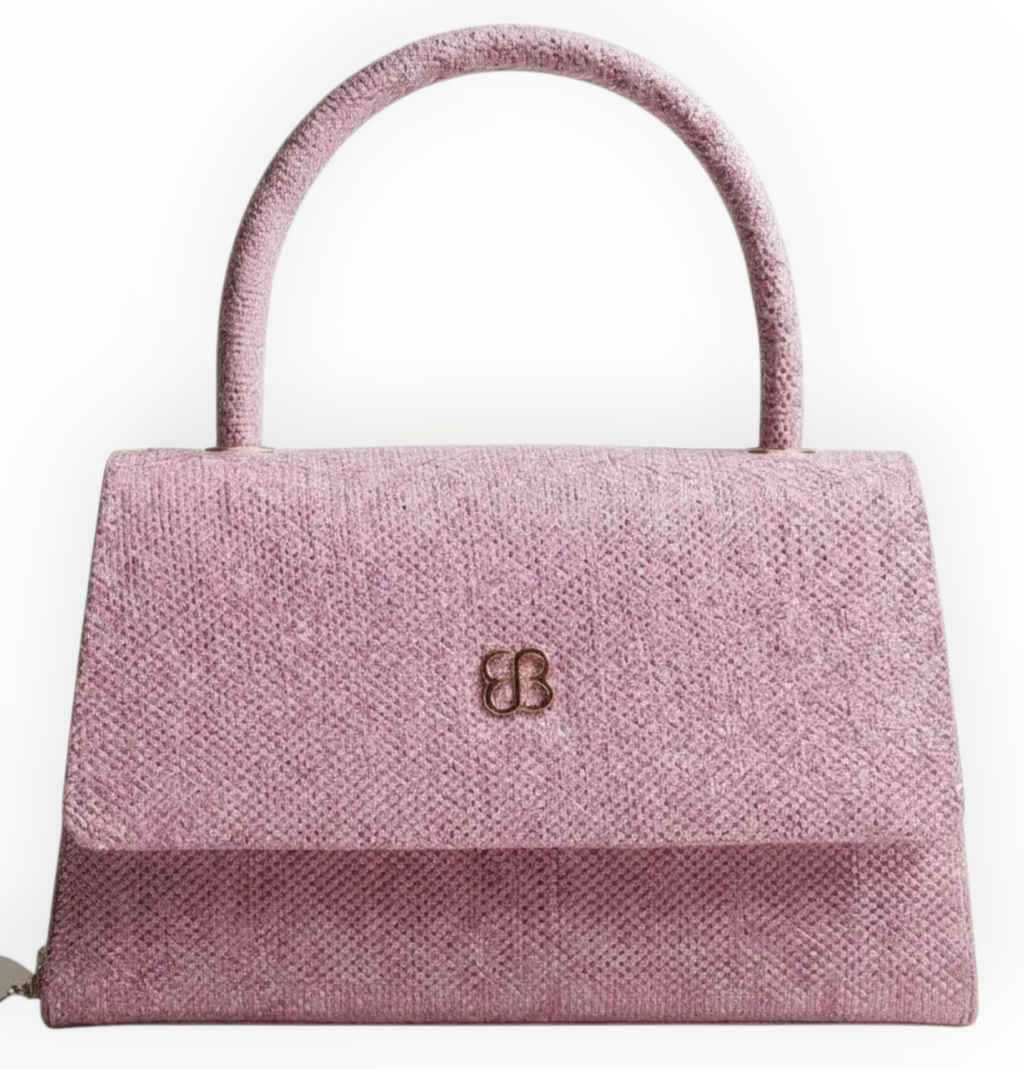 Bessie London Top Handle Flap Over Bag – Pink