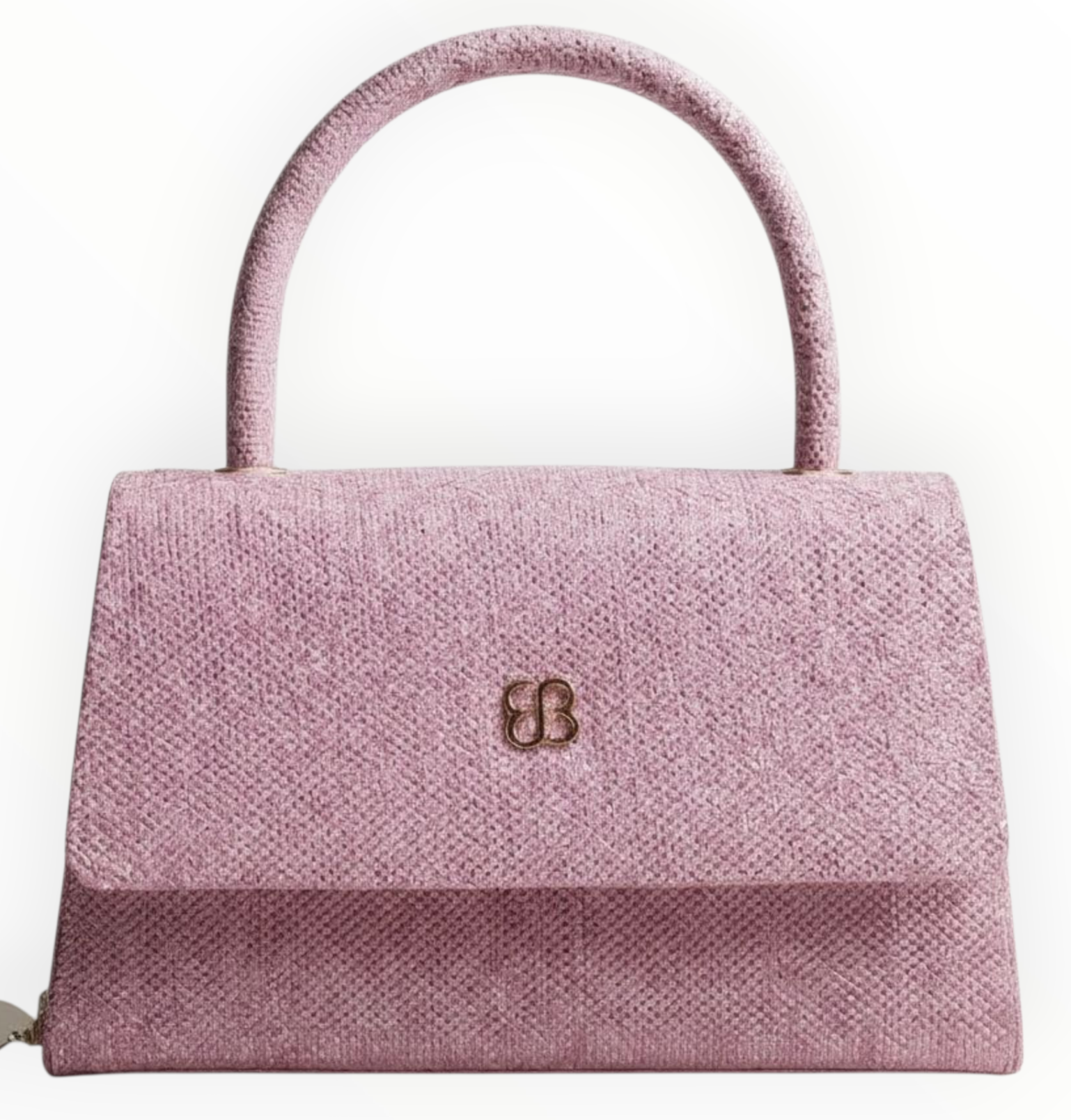 Bessie London Top Handle Flap Over Bag – Pink