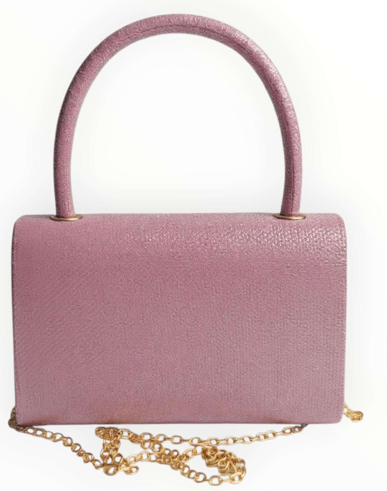 Bessie London Top Handle Flap Over Bag – Pink
