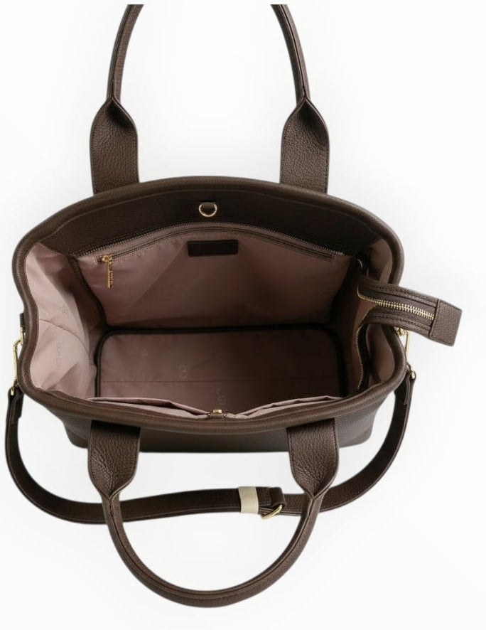 ☕ Bessie London Logo Banner Tote Bag – Coffee